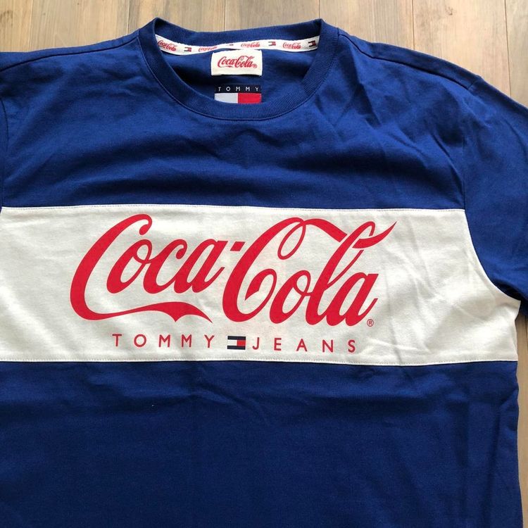 BNWT Tommy Hilfiger Jeans x Coca Cola Classic T-Shirt, Blue White Red image 4